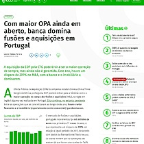 Com maior OPA ainda em aberto, banca domina fuses e aquisies em Portugal